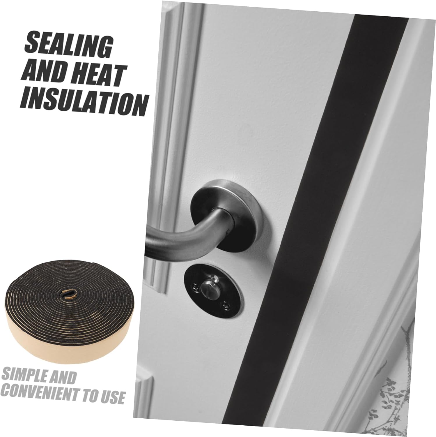 Gadpiparty Noise Blocker Under Door Soundproof Strip Windproof Draft Stopper for Home Dorm