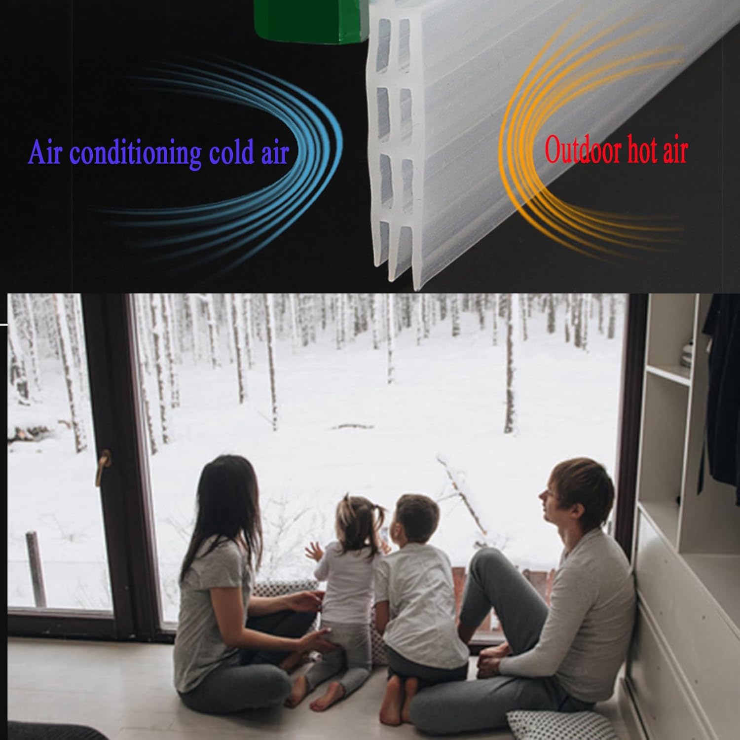 YIZHONG Door Draft Stopper Weather Stripping for Doors
