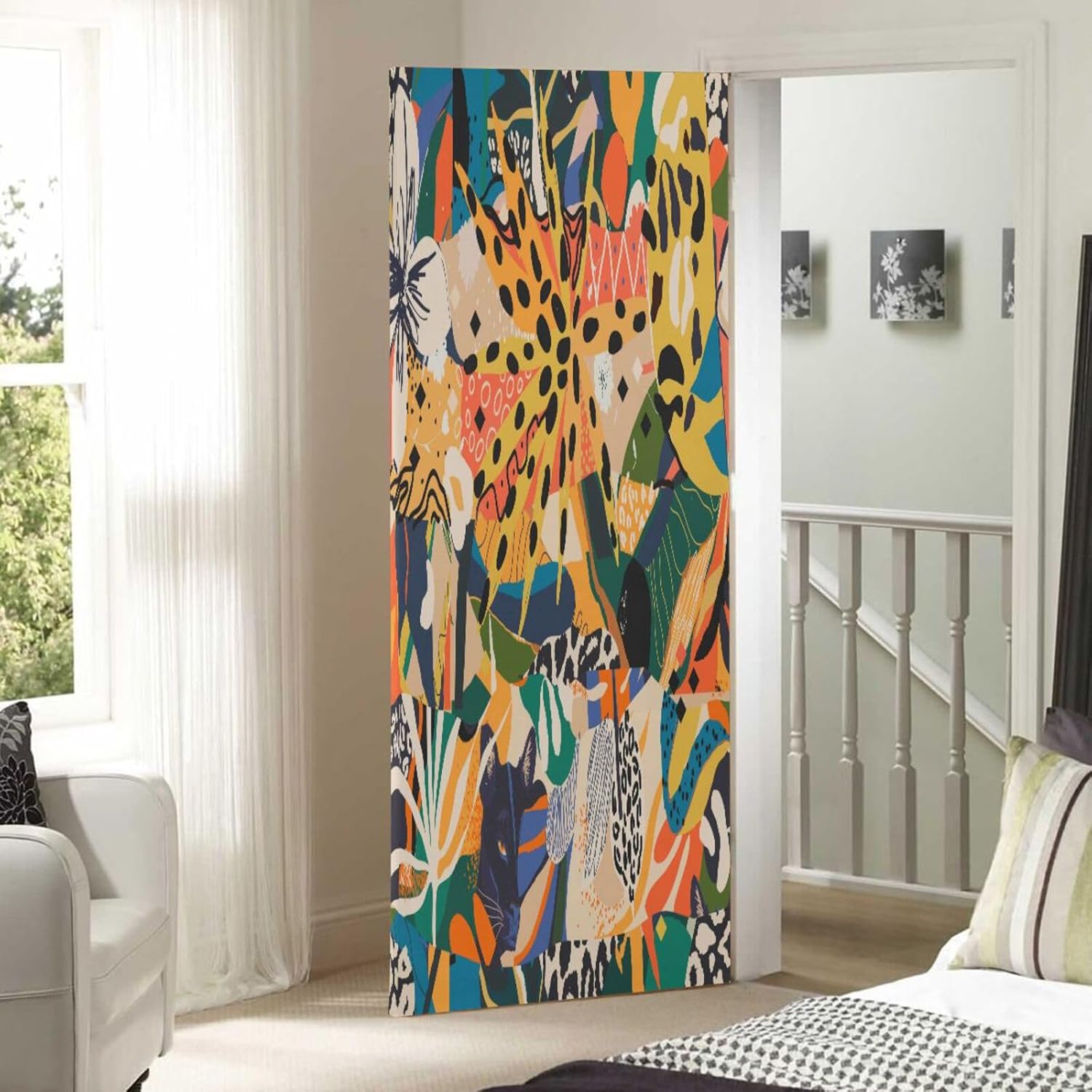 Susiyo Paintings Halloween Door Decoration Door Cover 32x79 in