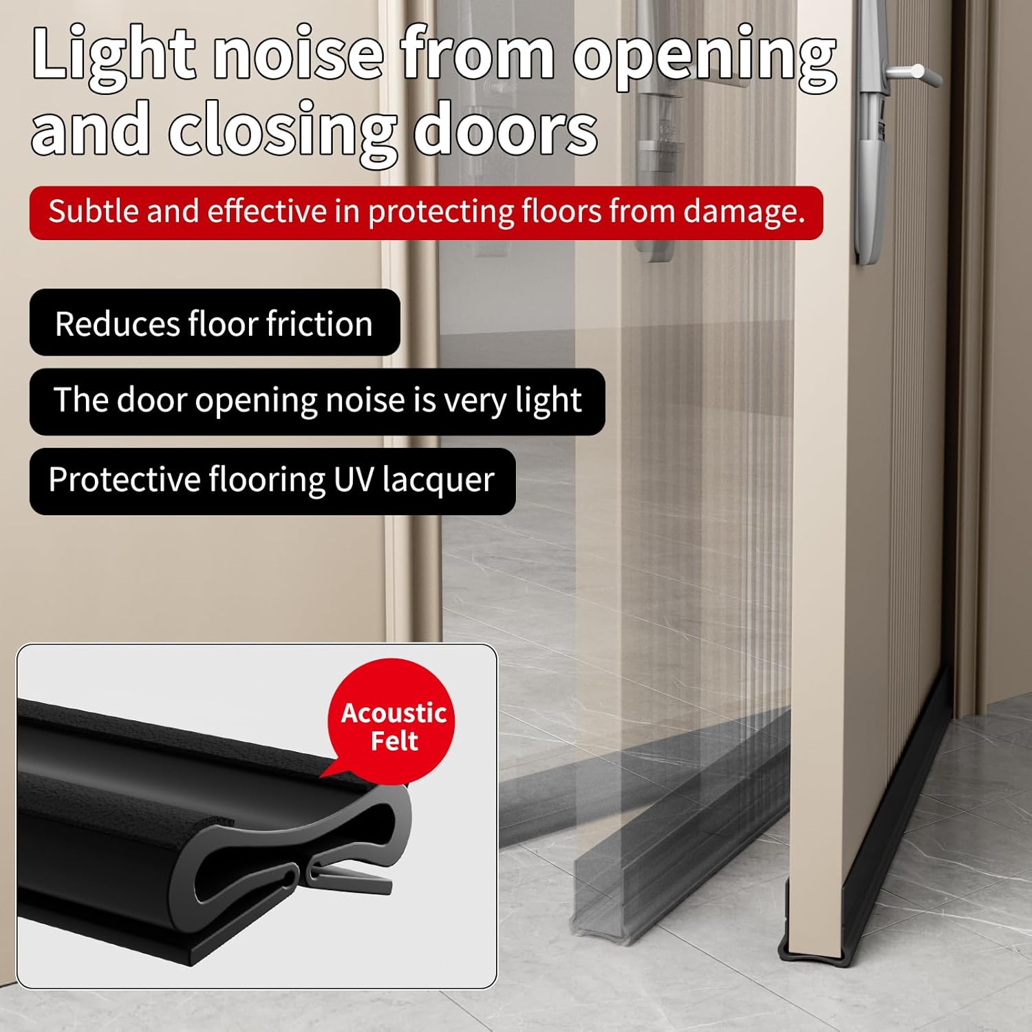 366 Inch Under Door Draft Stopper Free Cutting White