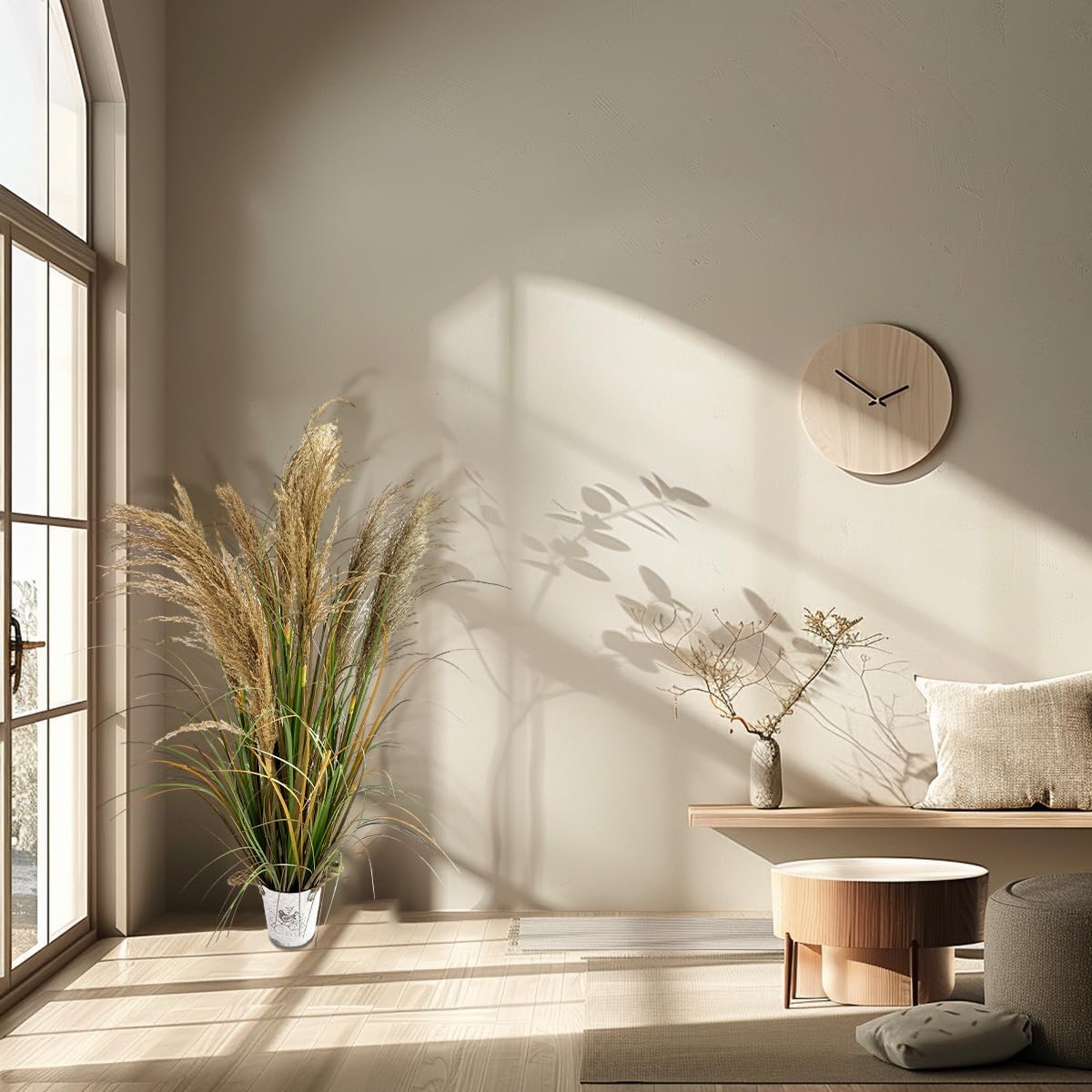 Alonfala 43 Inch Artificial Pampas Grass 2 Pack