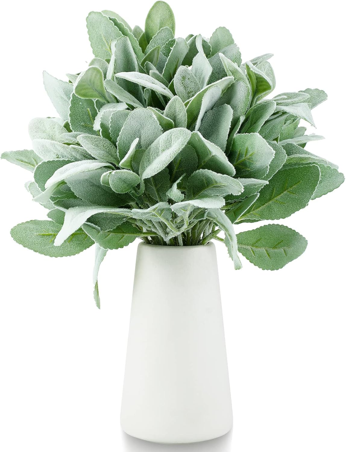 48 Pcs Artificial Lambs Ear Garland Faux Greenery Decor Stems for Home Wedding DIY Arrangements