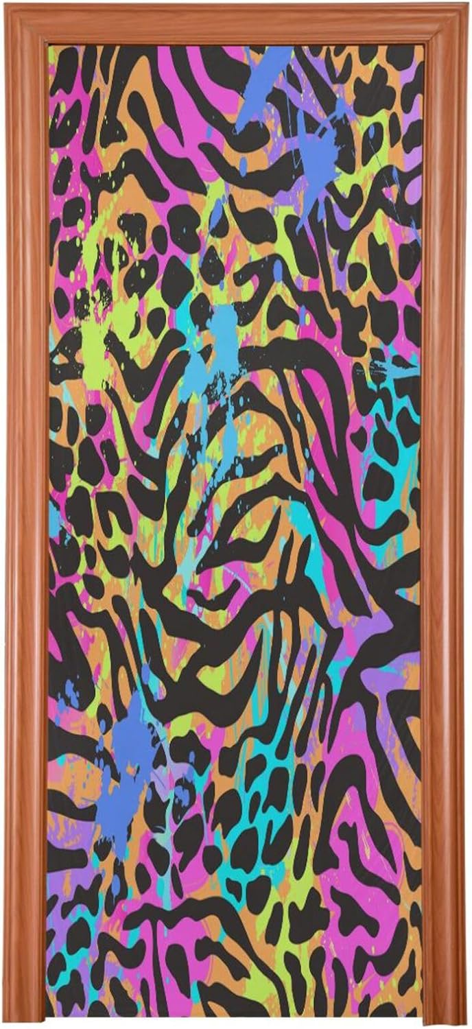 Susiyo Neon Animal Halloween Door Cover 32x79 in