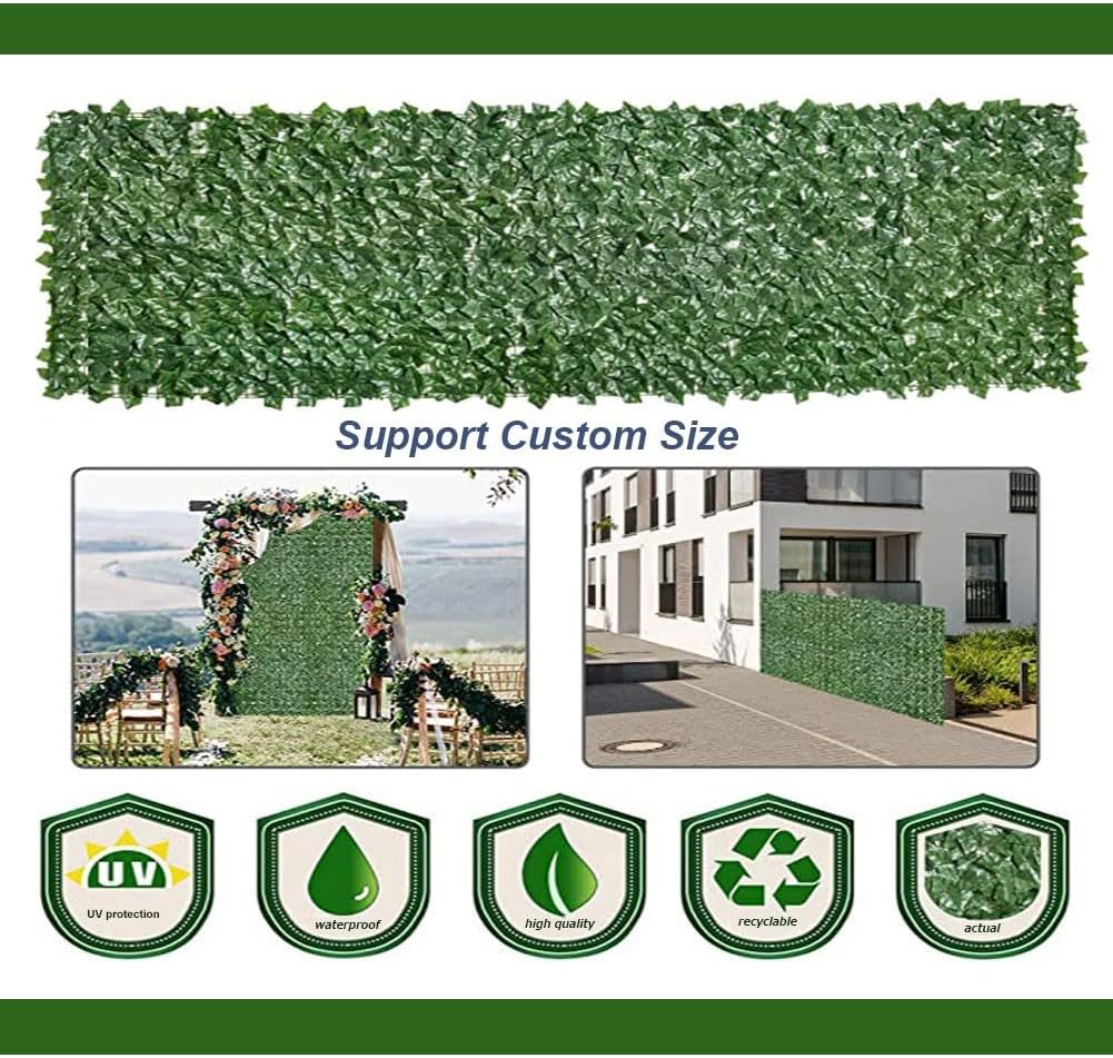 Artificial Ivy Privacy Fence Screen Greenery Wall 15x15m