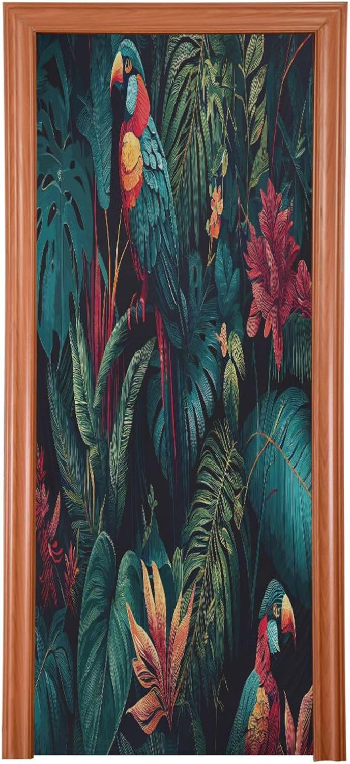 Susiyo Lush Vegetation Halloween Door Cover 32x79 In