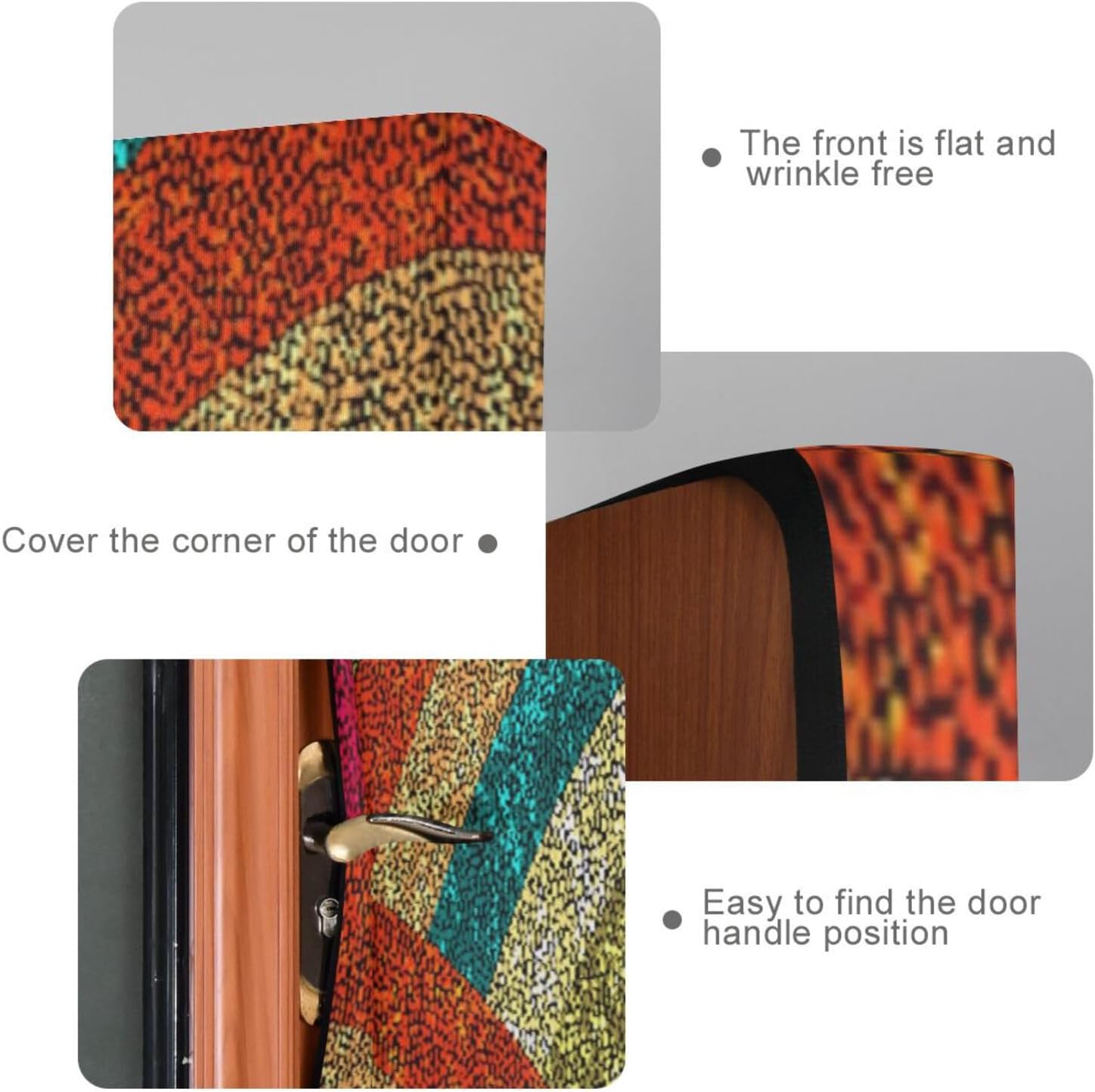 Susiyo Seigaiha Christmas Door Cover Decor 32x79 in