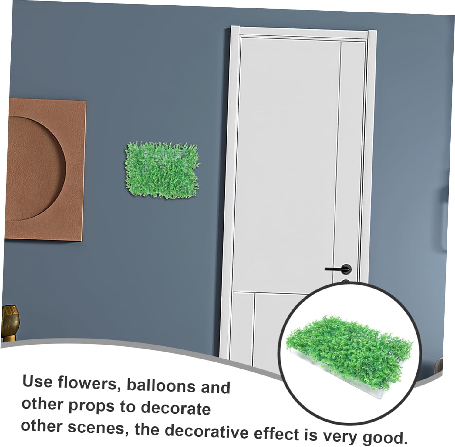 BESPORTBLE Artificial Plant Wall Decor Panel for Indoor Outdoor Privacy Greenery Fence and Room Decor