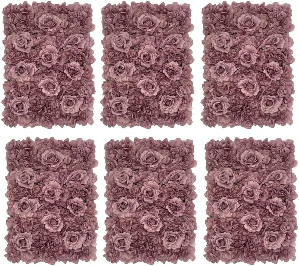 Premium Silk Flower Panels 6 Pack for Decor