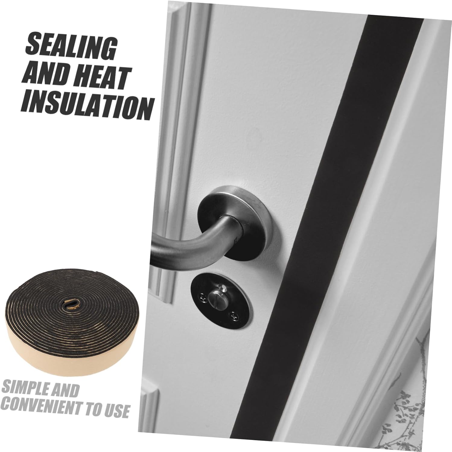 Multifunctional Soundproofing Strip for Doors and Windows