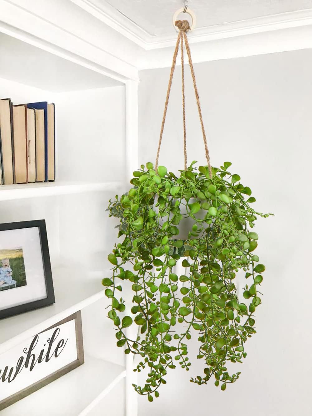 Artificial Hanging Succulent Greenery Decor Plant