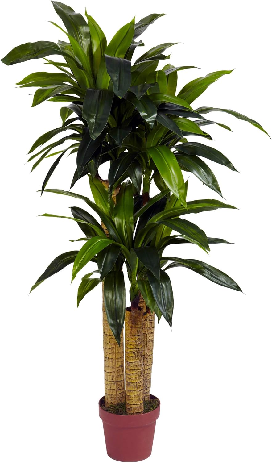 Nearly Natural 4ft Corn Stalk Dracaena Silk Plant