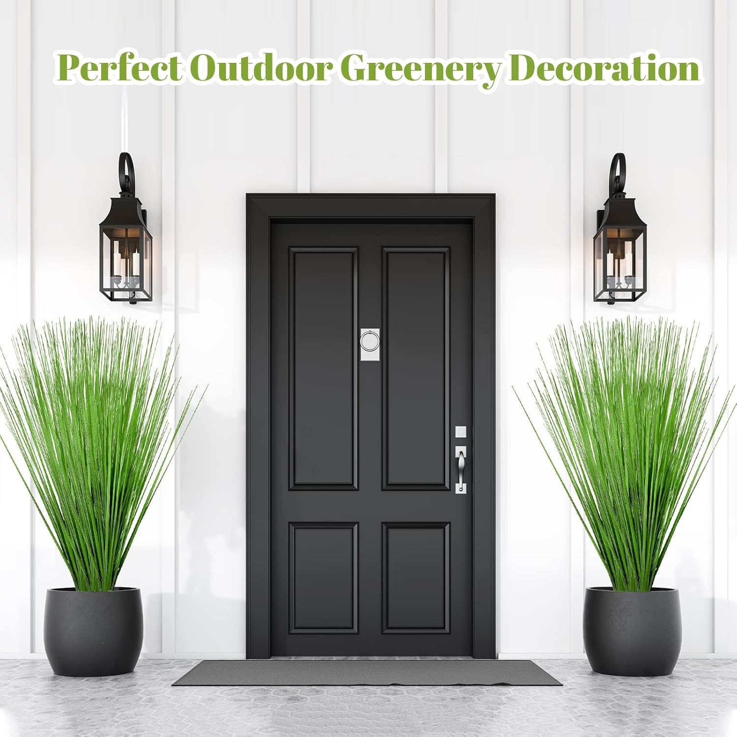 Yunlly 24 Pack 27 Artificial Grass Greenery