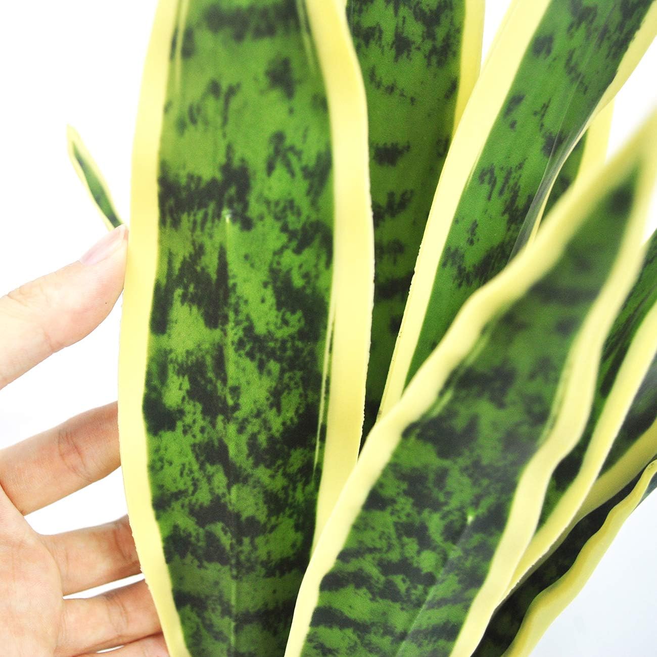 Beebel Artificial Snake Plant 22 Inch Potted Decor