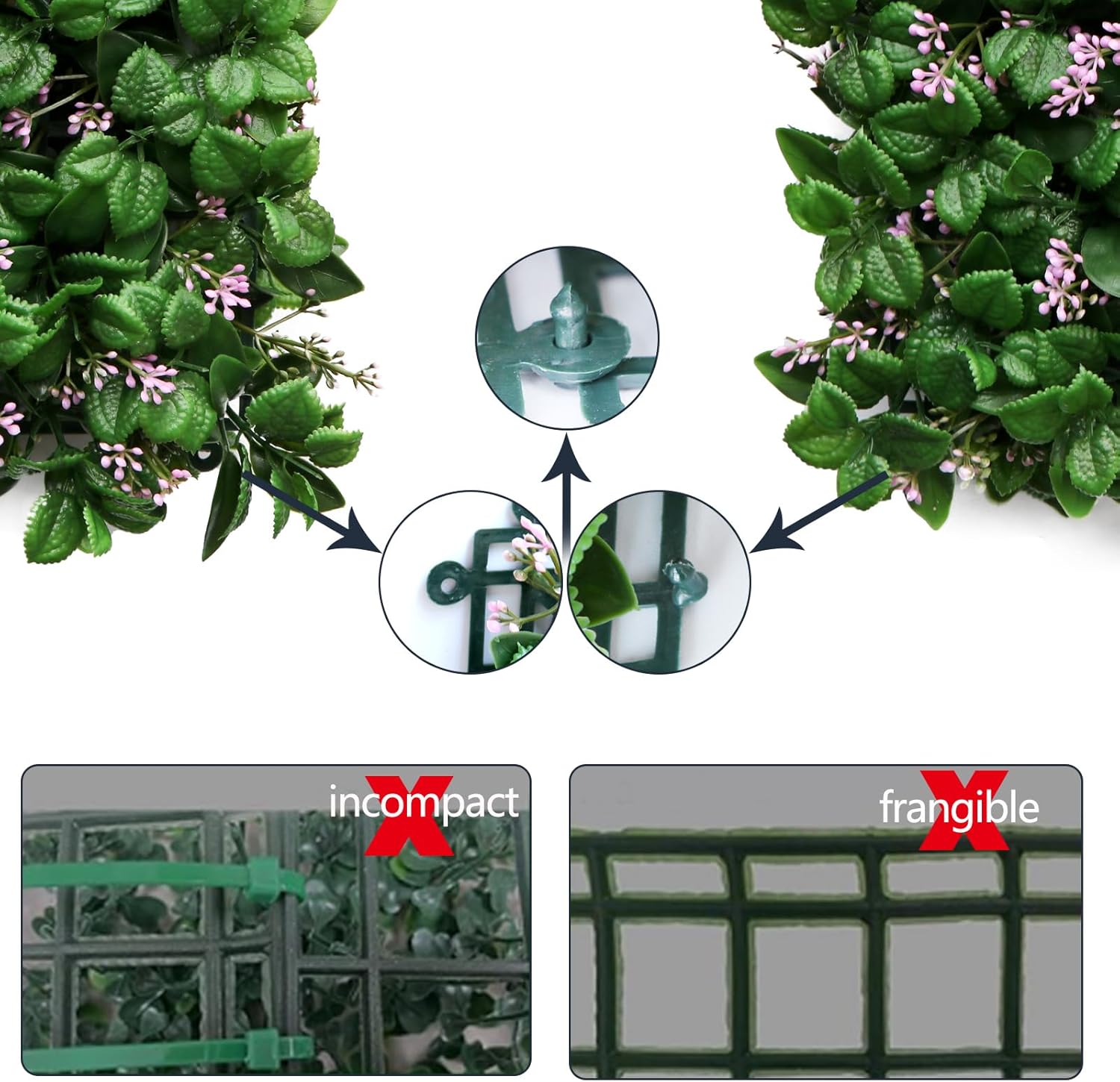 Boxwood Panels 8pcs 10x10 Artificial Grass Wall Backdrop