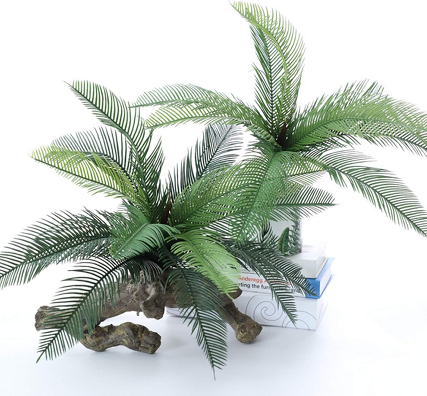 19 Inch Artificial Palm Leaf Bush for Decor