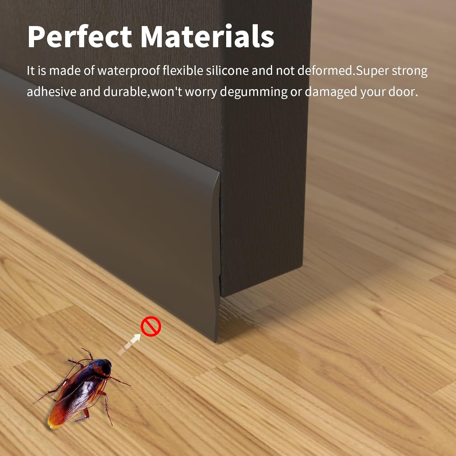 Weather Stripping Door Seal 236 Cuttable Black Draft Stopper