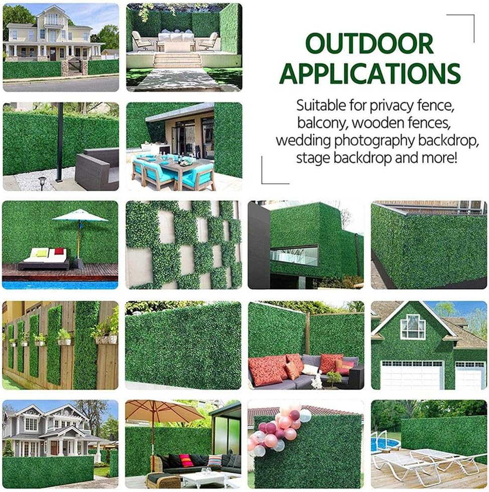 Gazaar Artificial Grass Wall Panels Faux Green Decor