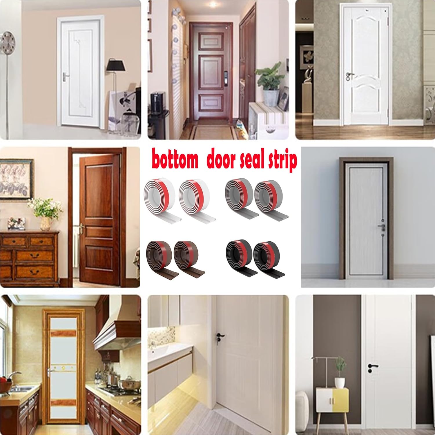 YIZHONG Door Draft Stopper Weather Stripping for Doors