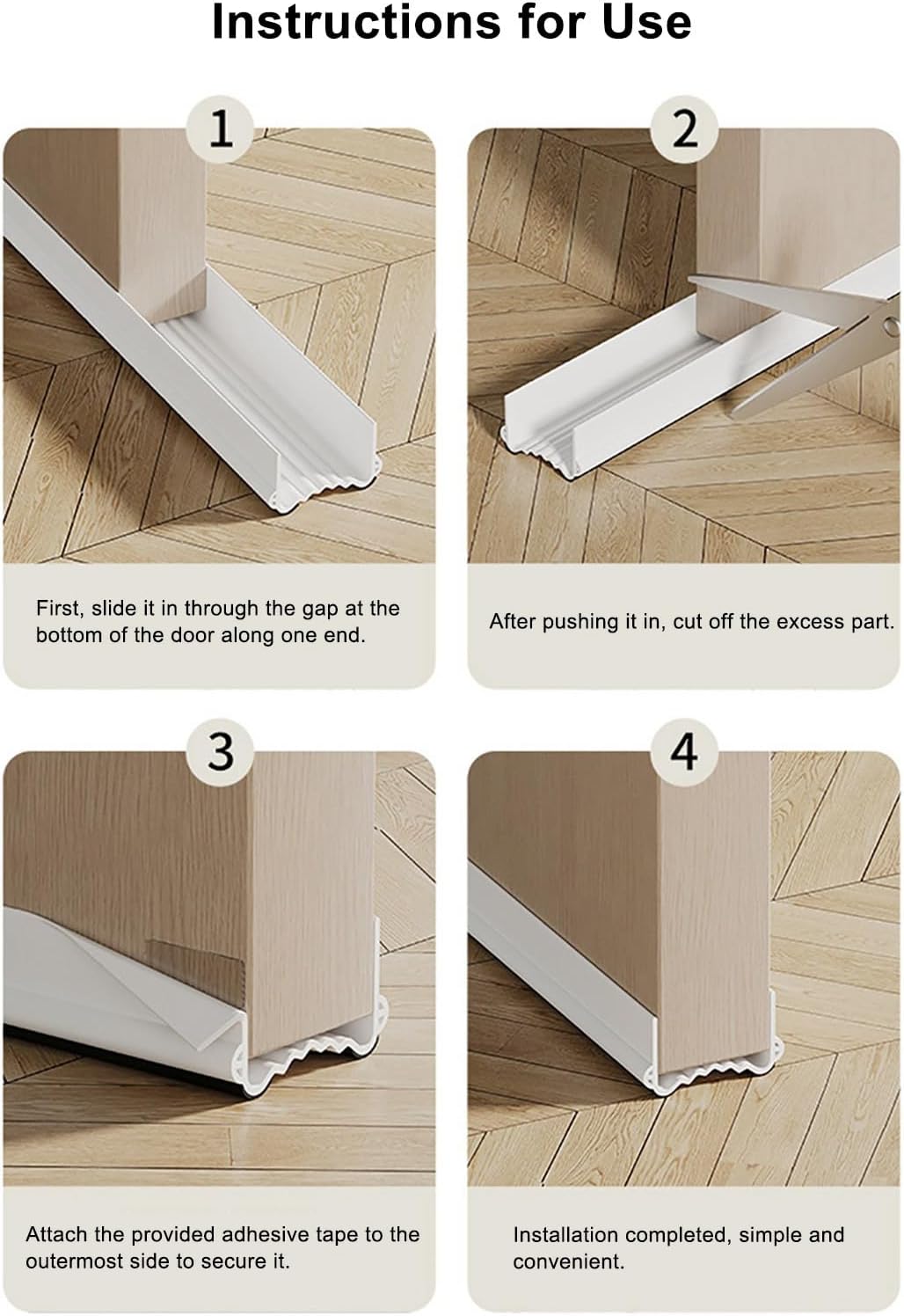Lifeuping Under Door Draft Stopper 39 Inch
