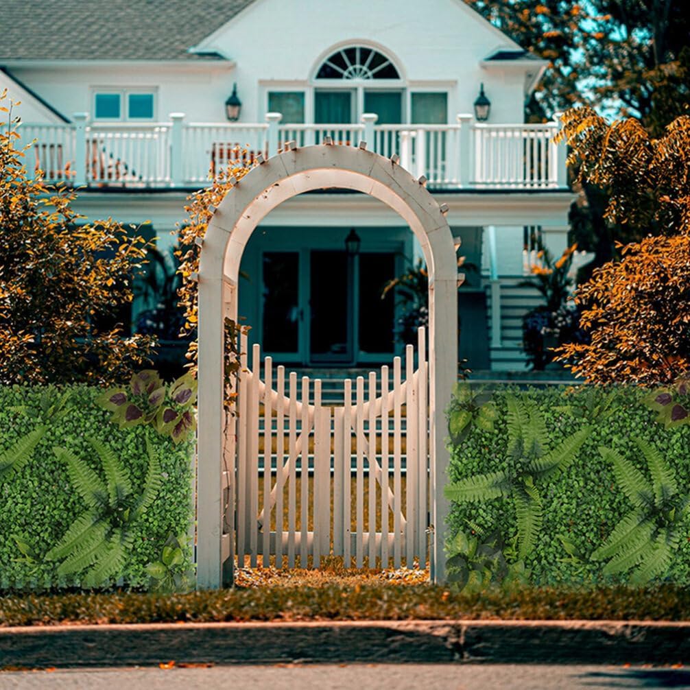 Artificial Plant Wall Panels 2pcs Realistic Hedge for Outdoor Decor Wedding Home