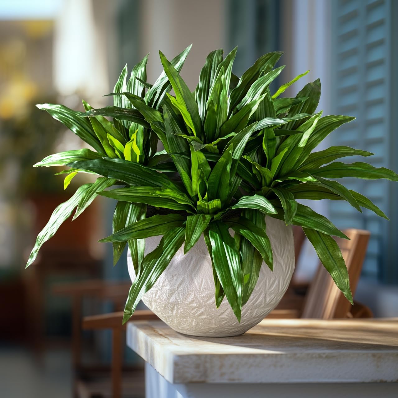 4 Pcs Artificial Dracaena Greenery Stems for Home Decor