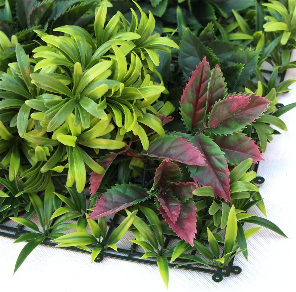 ULAND 40x40 Artificial Greenery Hedge Wall Decor