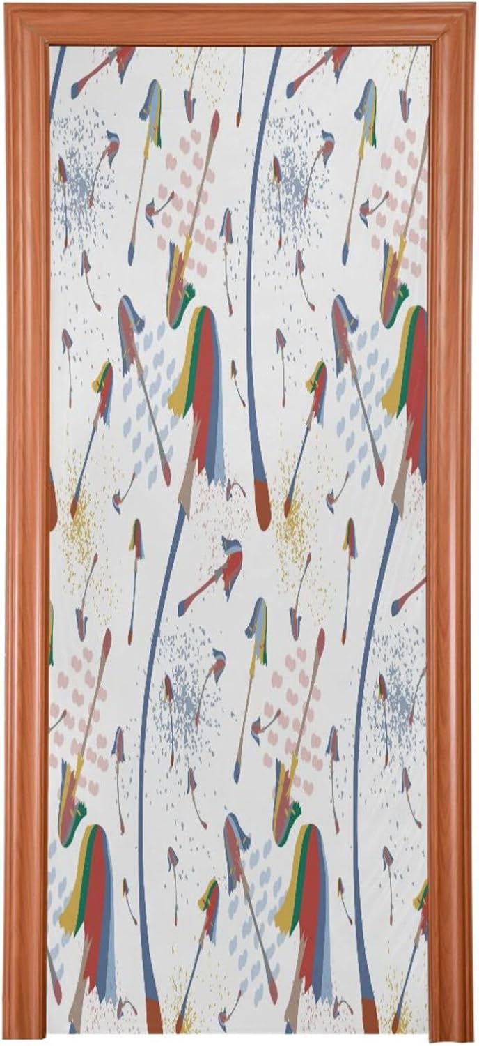 Susiyo Magic Mushrooms Christmas Door Cover Decoration 32x79 in