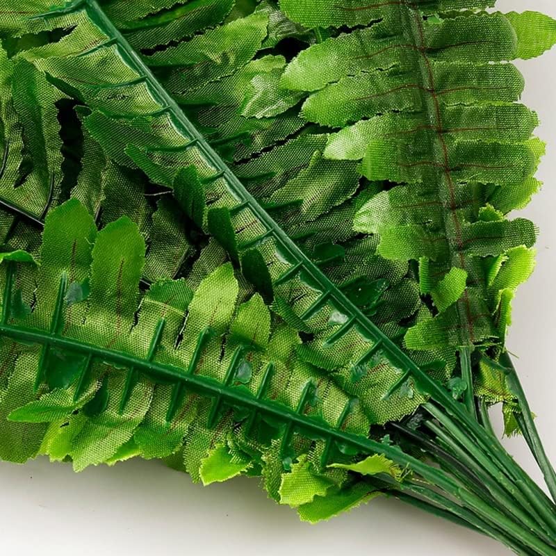 HXSCOO Hanging Plants Artificial Fern Greenery Wall Plant Silk Hedge Large 93cm