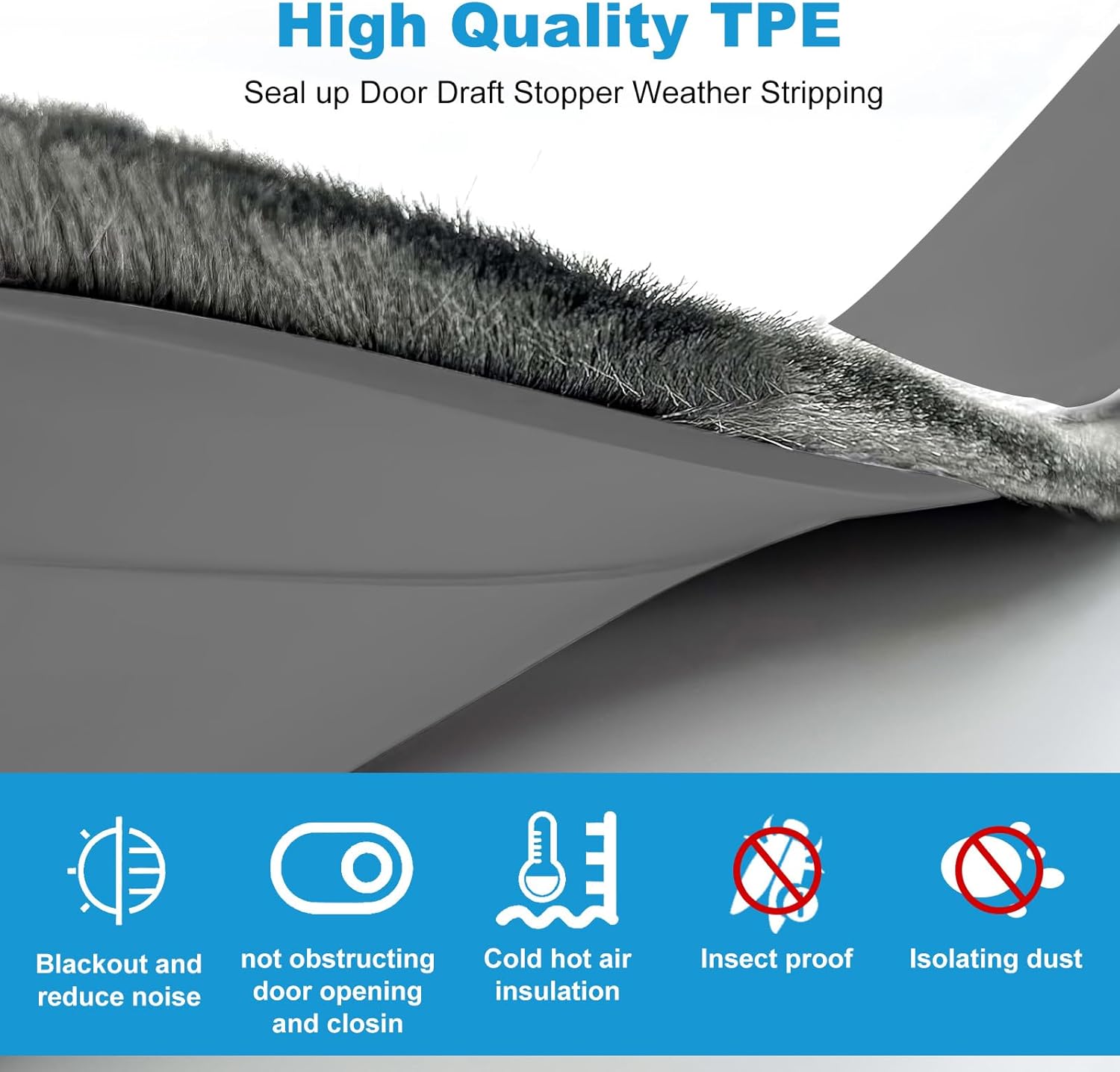 Lafo Door Sweep for Bottom of Door with Brush