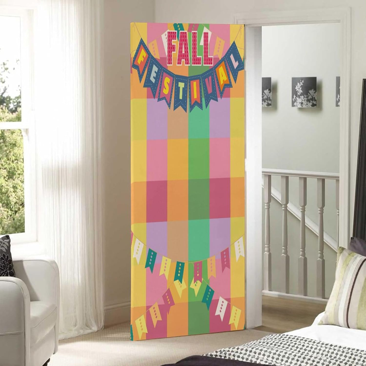 Susiyo Fancy Letters Halloween Door Cover 32x79
