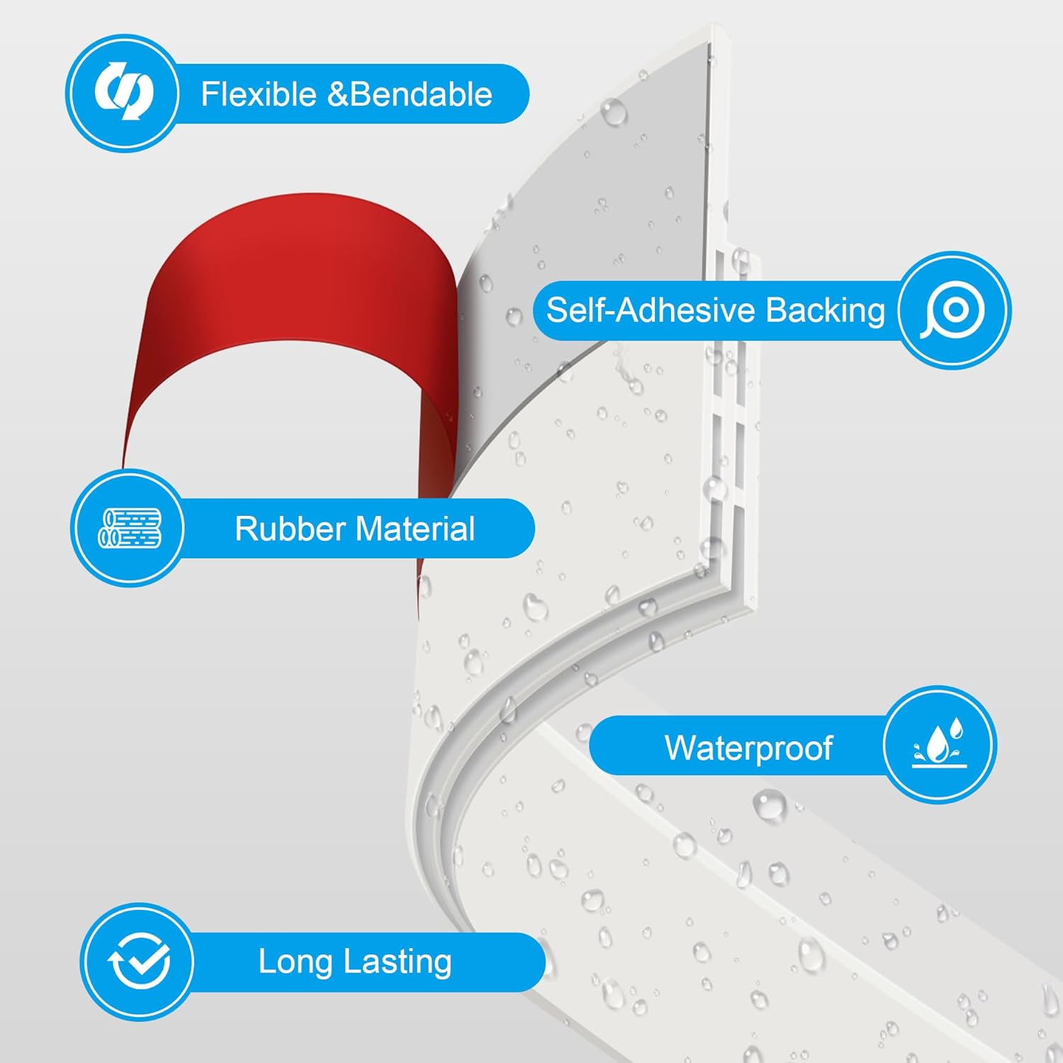 Sightor 4 Pack Door Draft Stopper for Bottom of Door