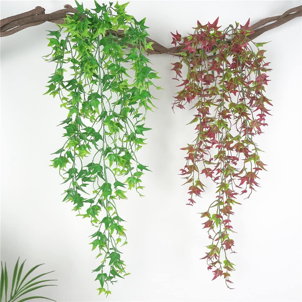 Red Artificial Hanging Vine Garland 2 pcs