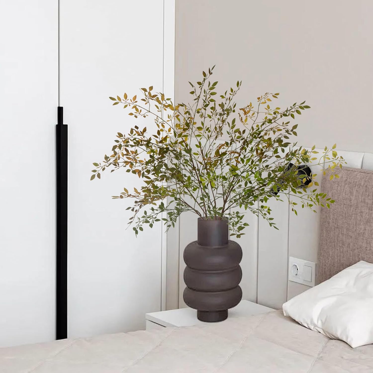 Uqueeten Artificial Greenery Stems 433 Inch Nandina Branches for Vase and Home Dcor