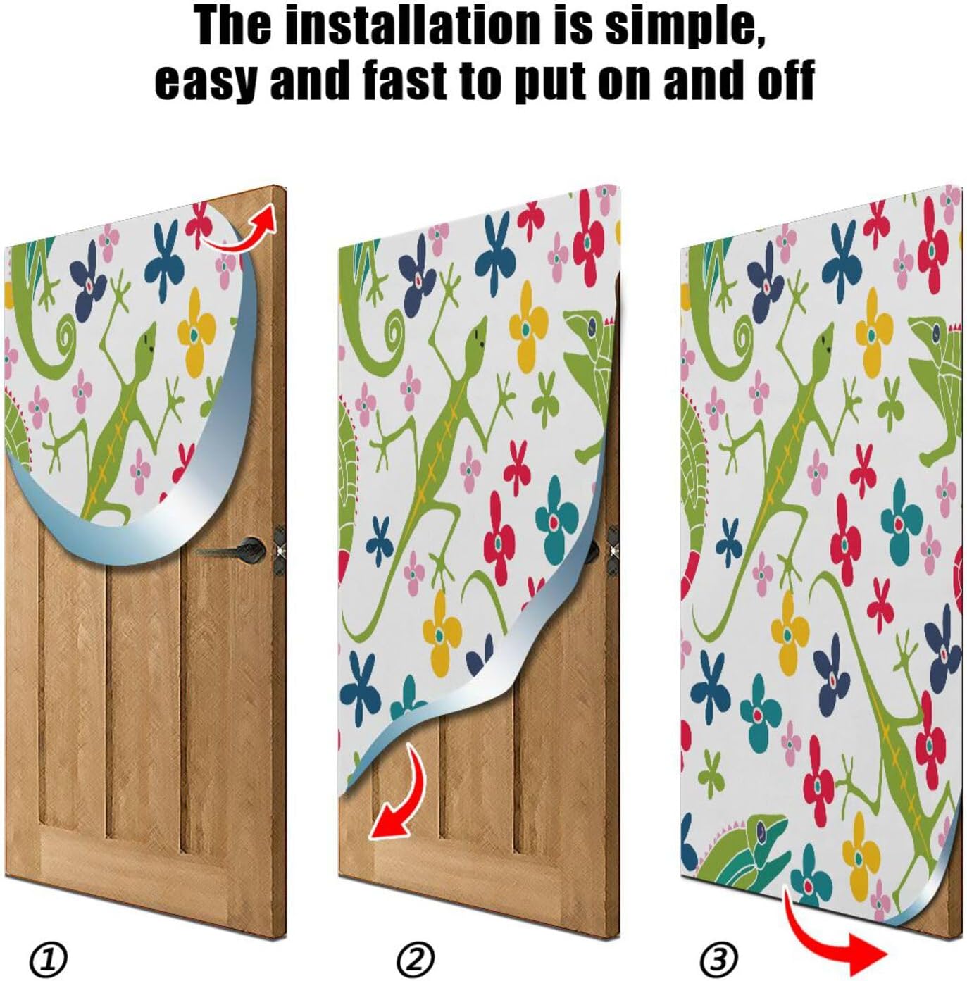 Susiyo Leaves Reptiles Halloween Door Cover
