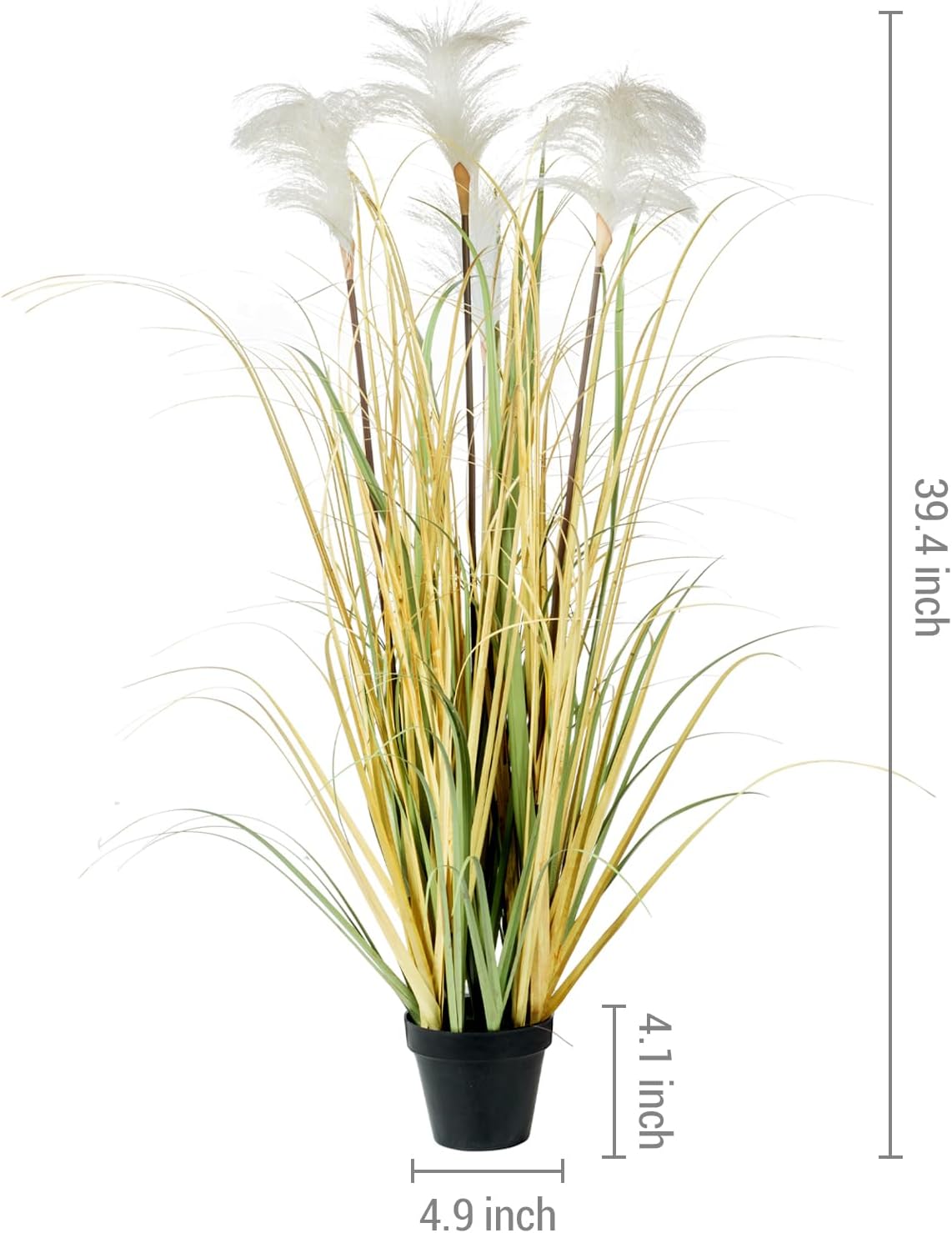 MyGift 40 Inch Artificial Pampas Grass Plant