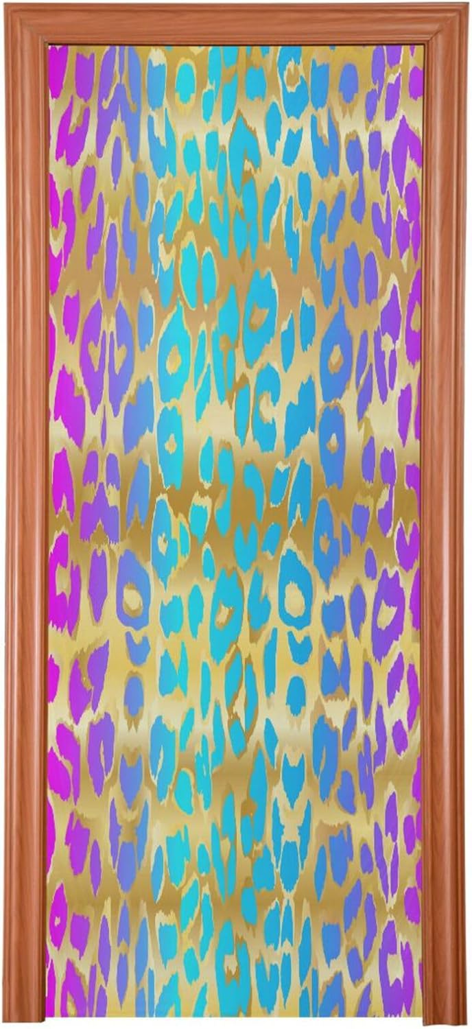 Susiyo Colorful Animal Halloween Door Cover Stretch Fabric