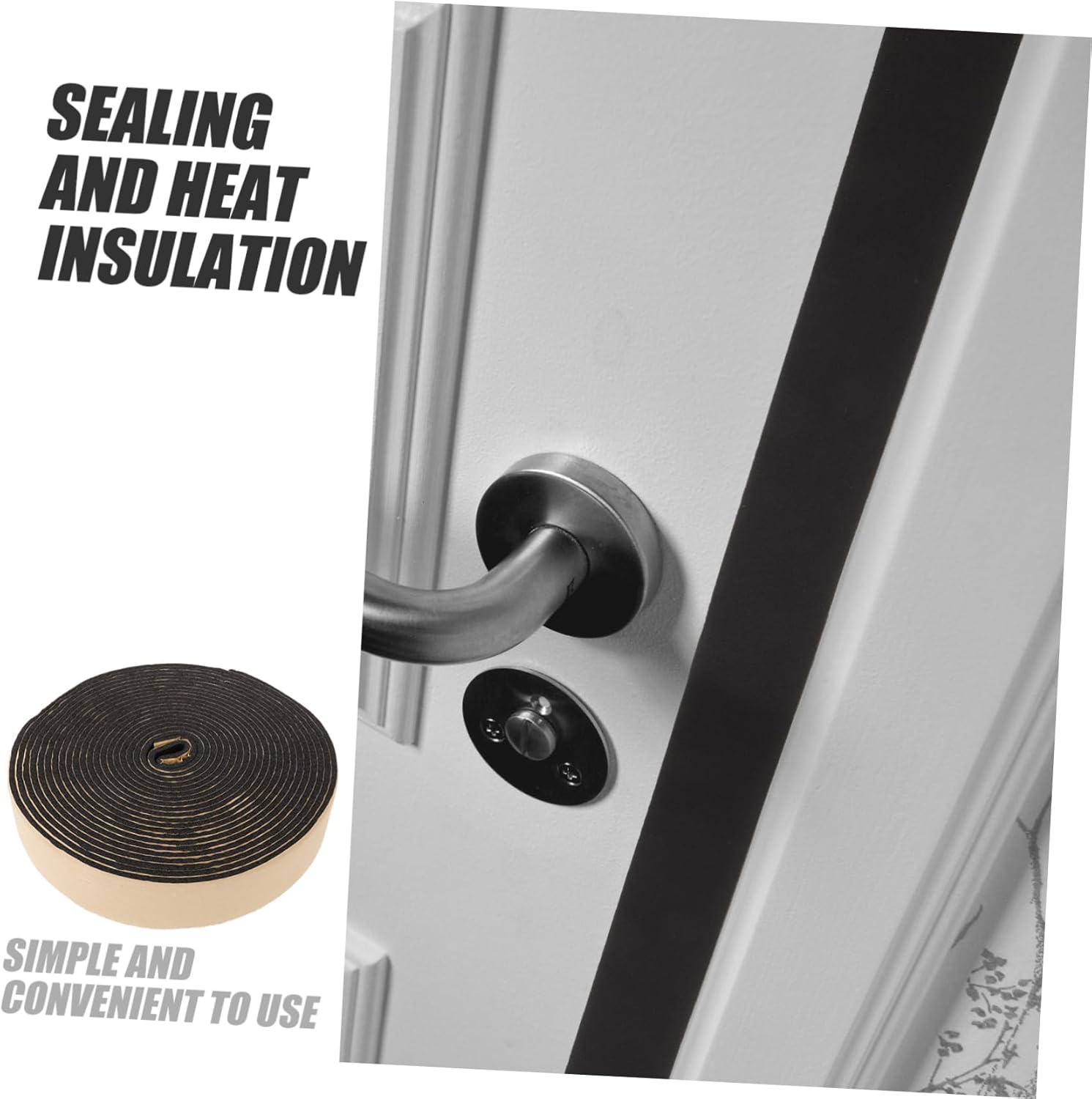 DOITOOL Noise Blocker Draft Stopper for Doors Windproof Seal Strip Reduces Sound