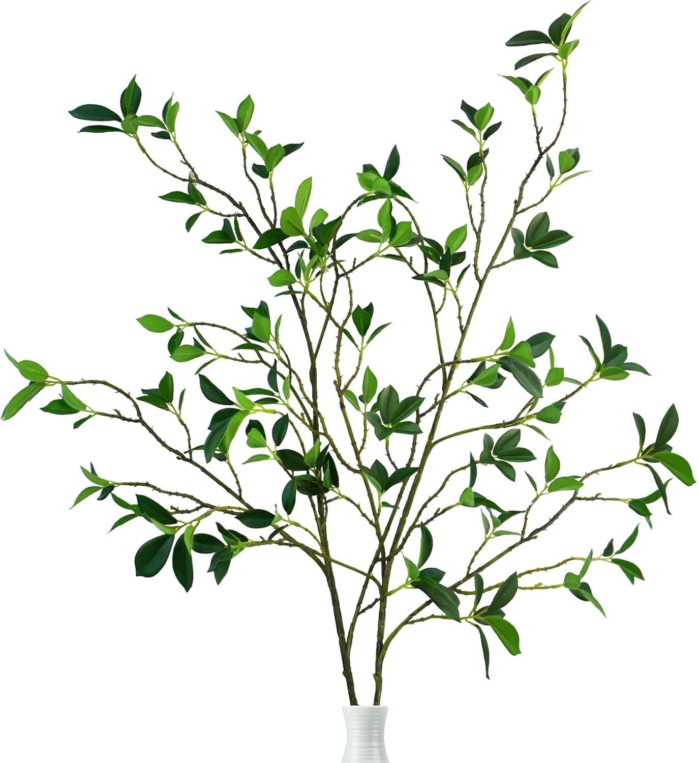 Krissing 2Pcs Artificial Greenery Stems for Home Office Decor