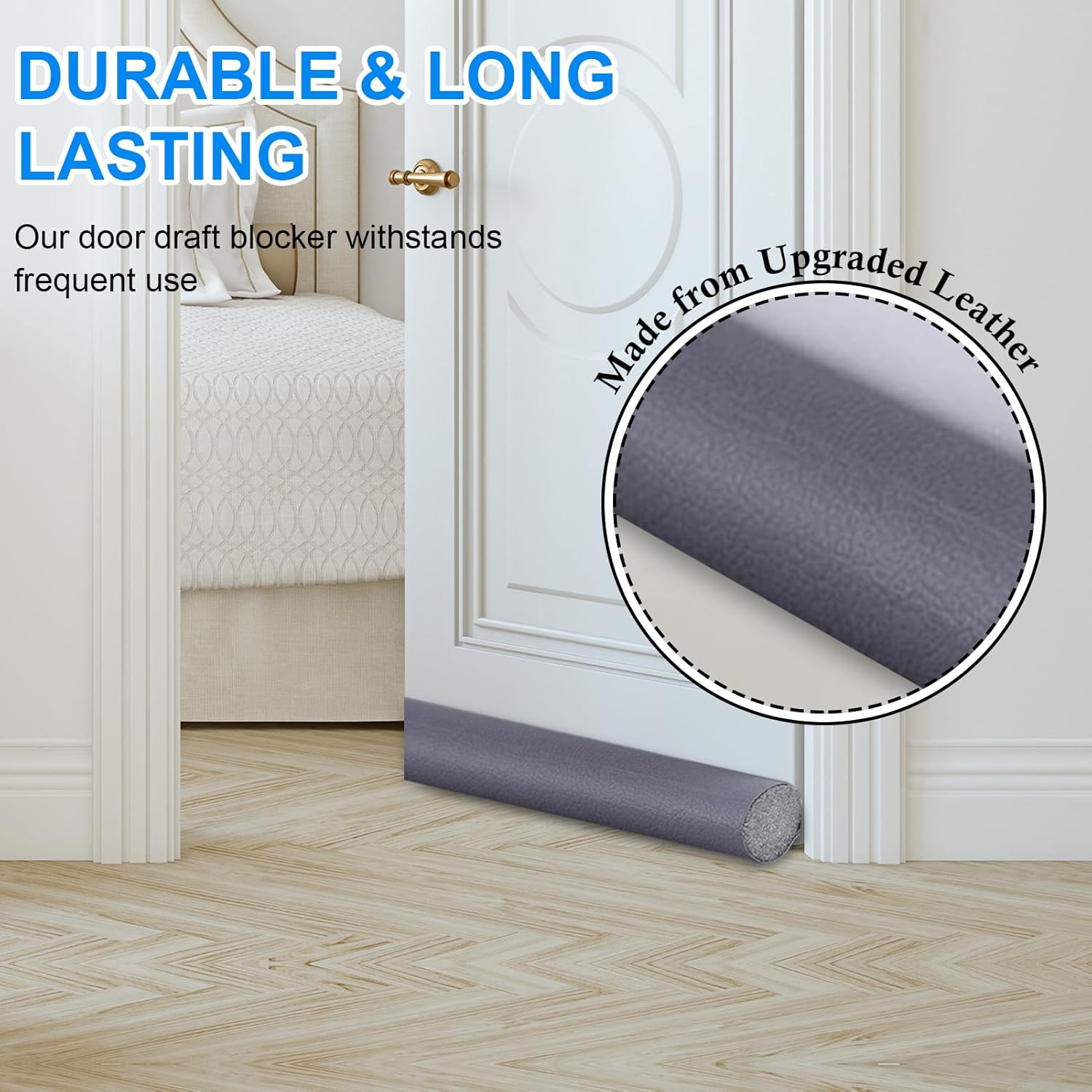 EGUARTE 36 Inch Door Draft Stopper Gray