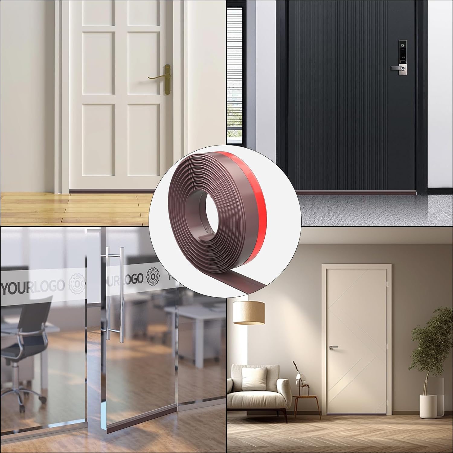 ESUFEIR 78 Inch Under Door Draft Stopper