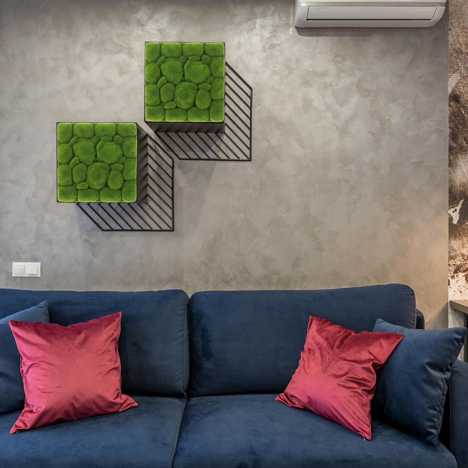 Fomiyess Artificial Moss Mat Wall Decor