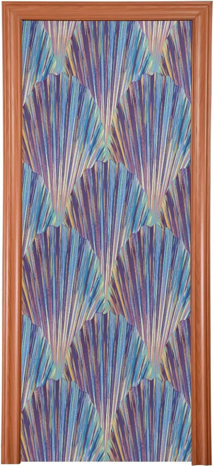 Susiyo Retro Rainbow Shells Halloween Door Cover