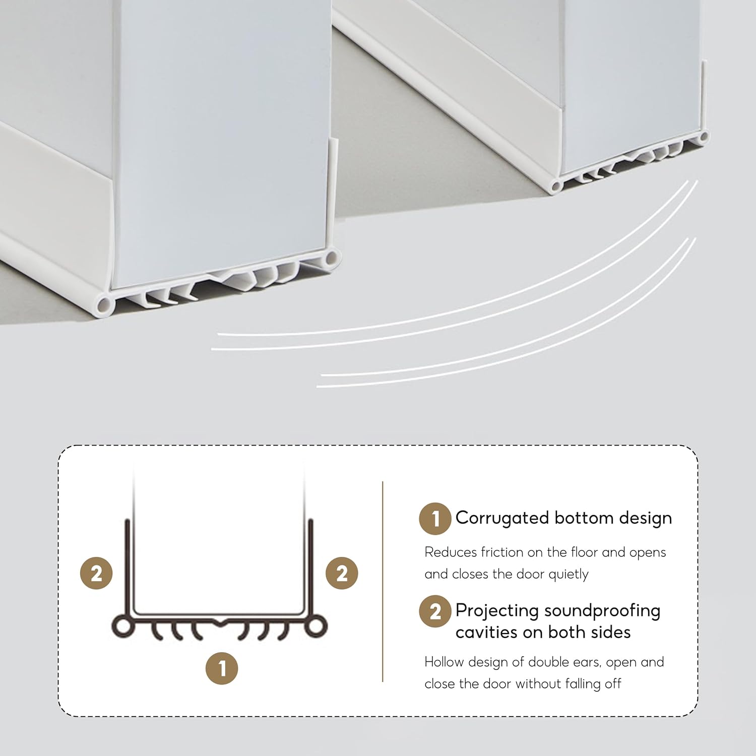 Roshoitle 35 Inch Door Draft Stopper White