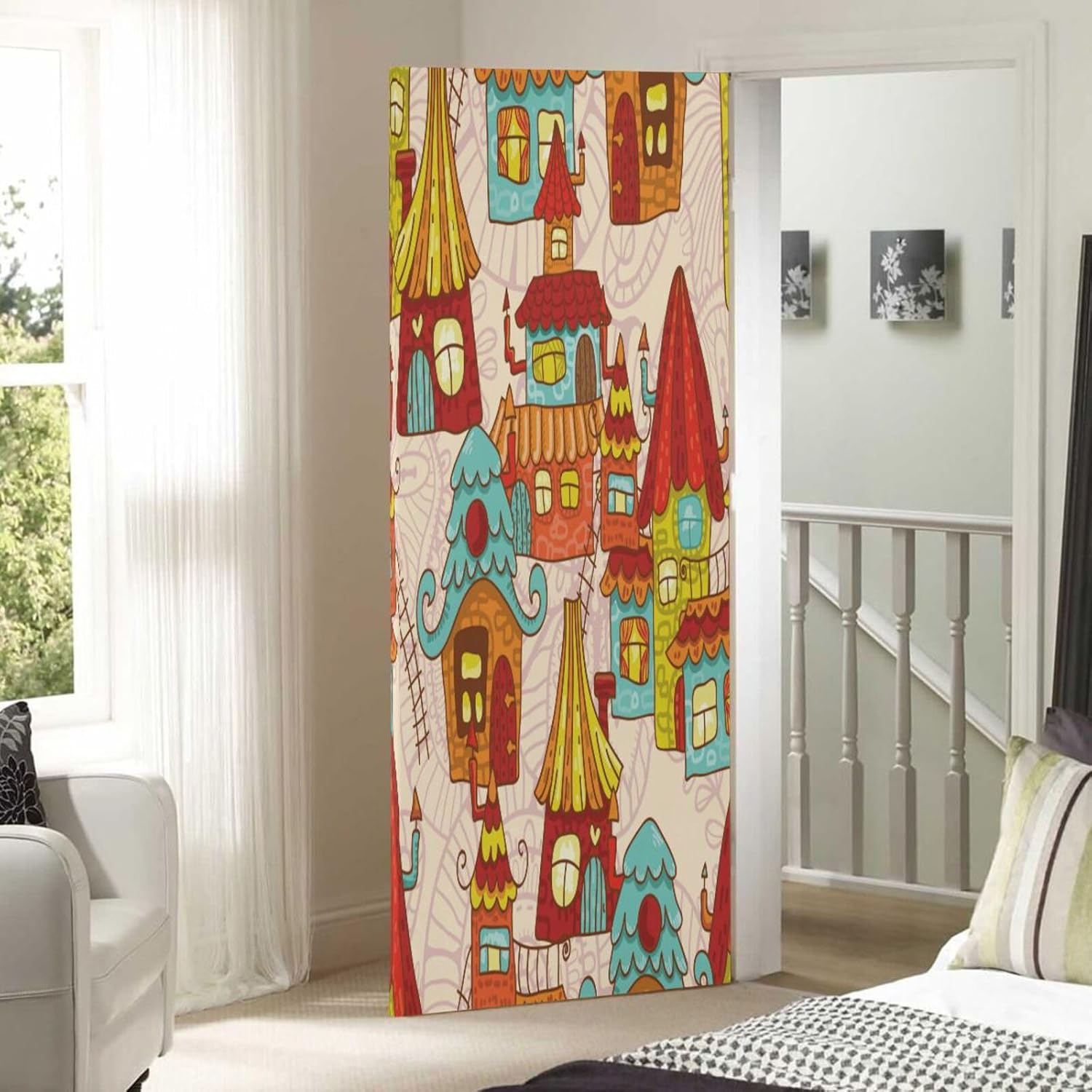 Susiyo Halloween Door Cover 32x79 in