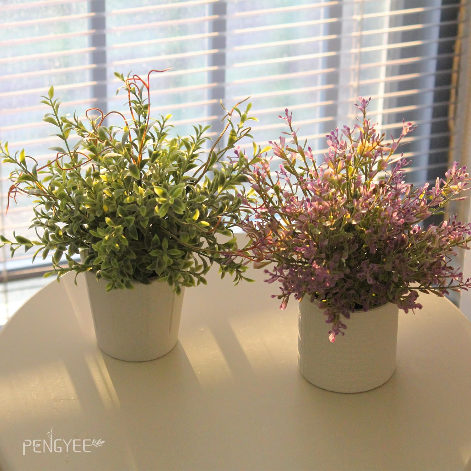 PENGYEE 3 Pack Small Artificial Plants for Indoor Decor