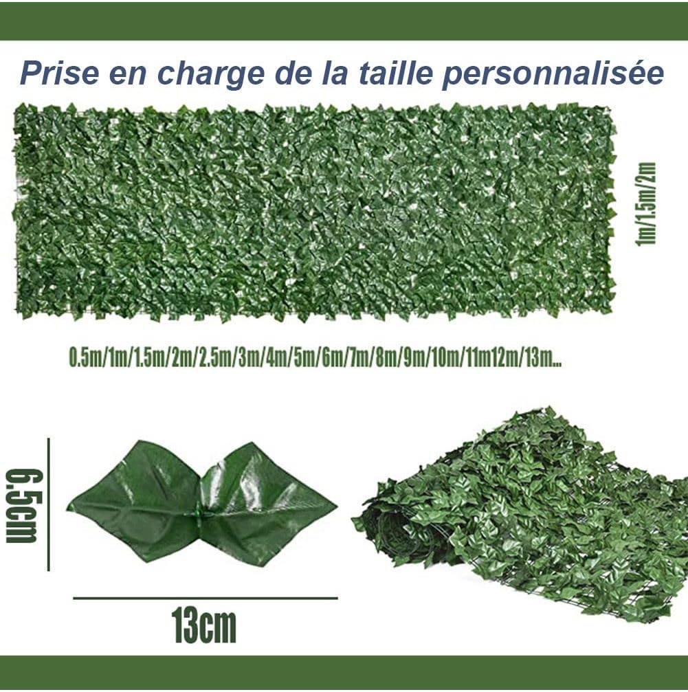 Artificial Ivy Privacy Fence Screen 15x14m