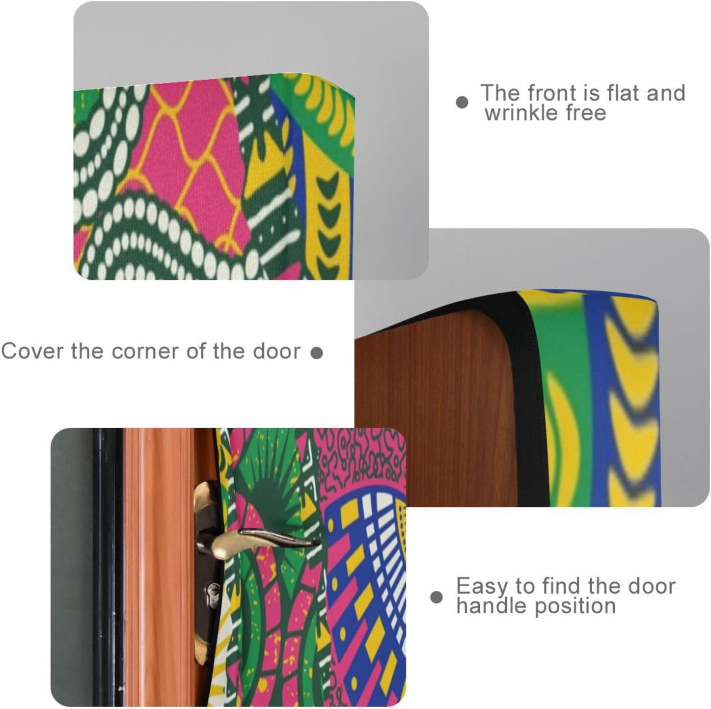 African Style Fabric Patchwork Halloween Door Cover
