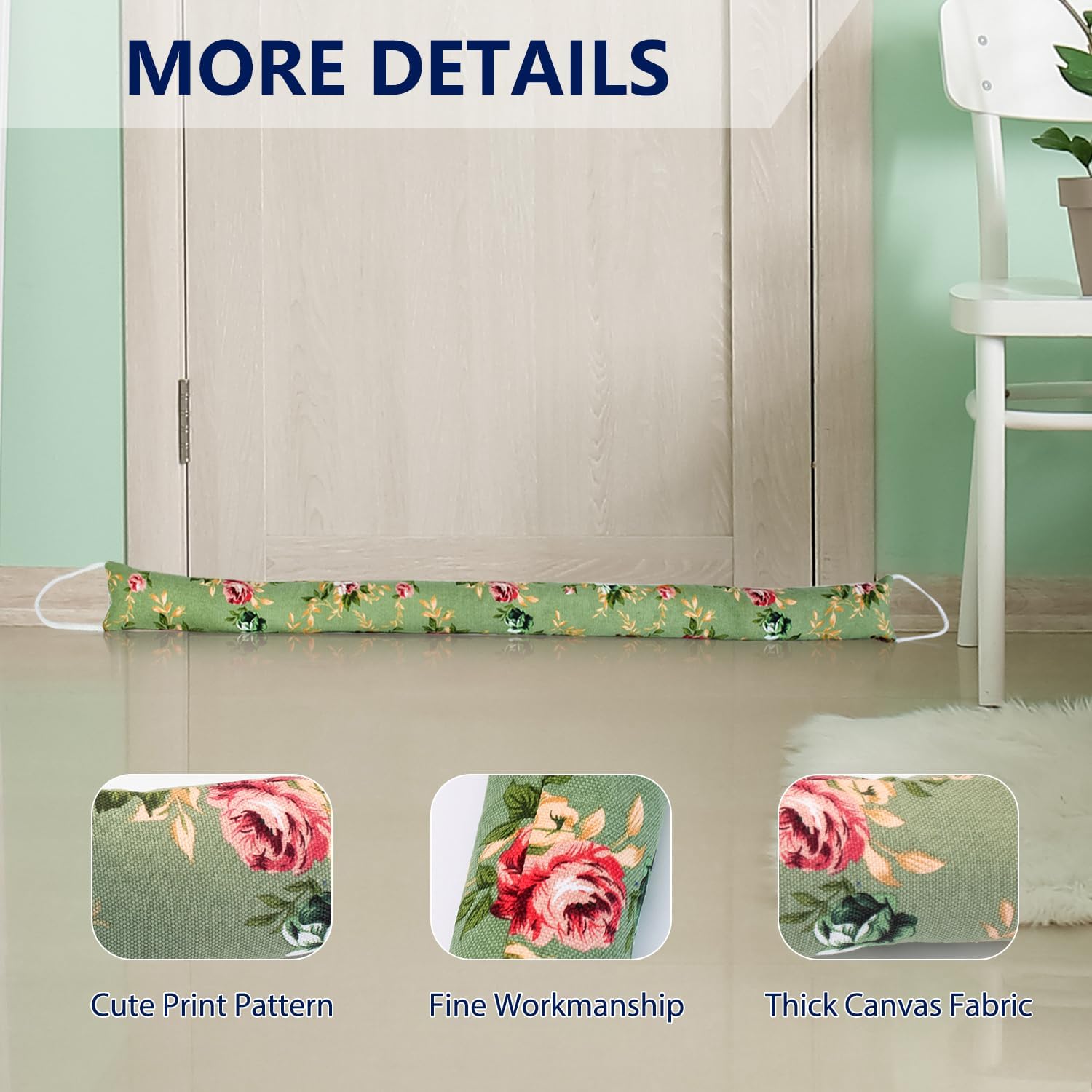 2 Pack 36 Inch Door Draft Stopper with Cartoon Print