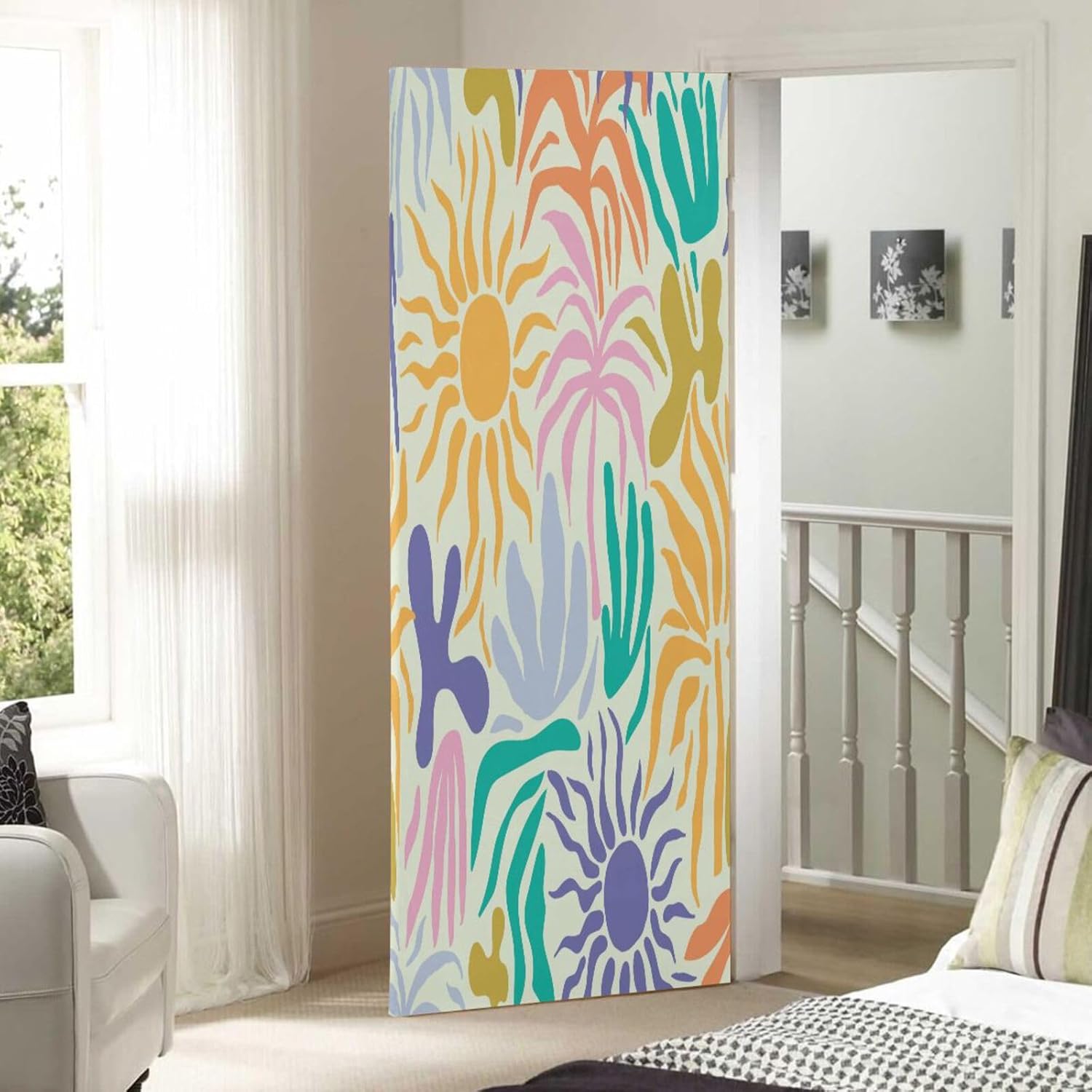 Susiyo Tropical Abstract Pattern Halloween Door Cover