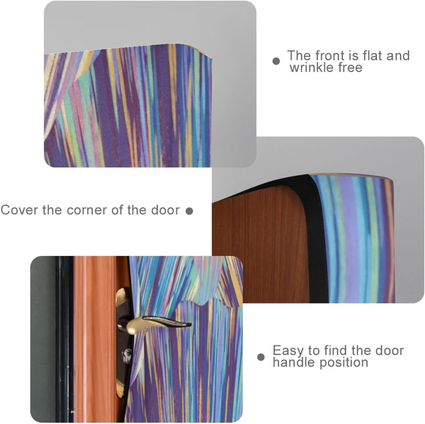 Susiyo Retro Rainbow Shells Halloween Door Cover